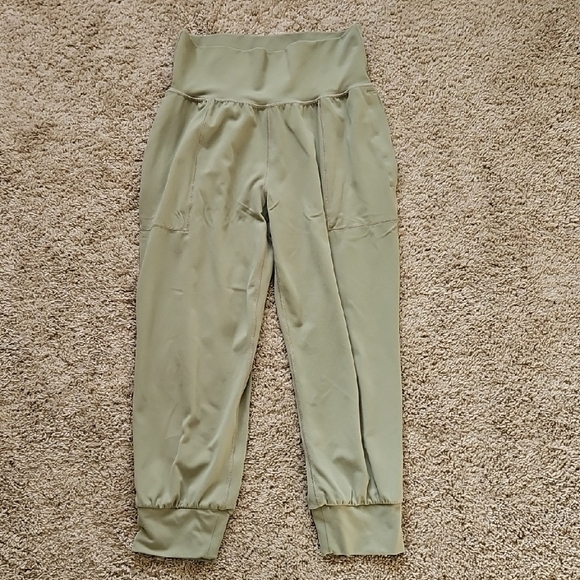 Athleta Pants - Athleta Saluation Crop Joggers Olive Green, Size S